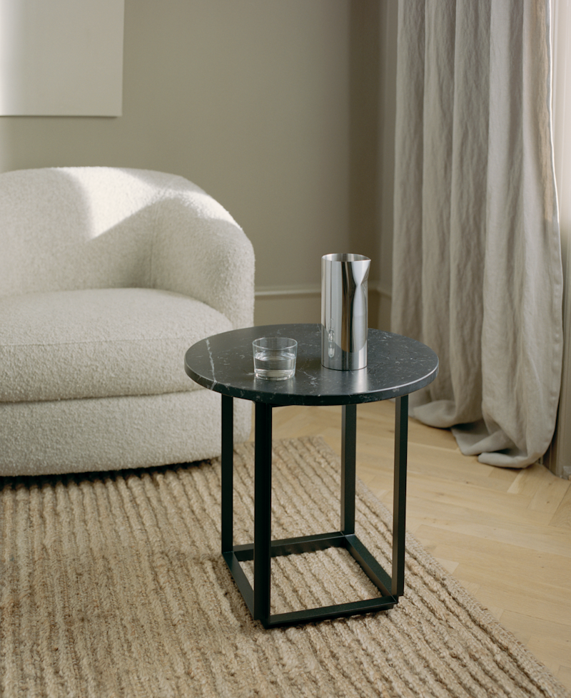 
Designer Marble Side Table "Florence" - Black Marquina Marble