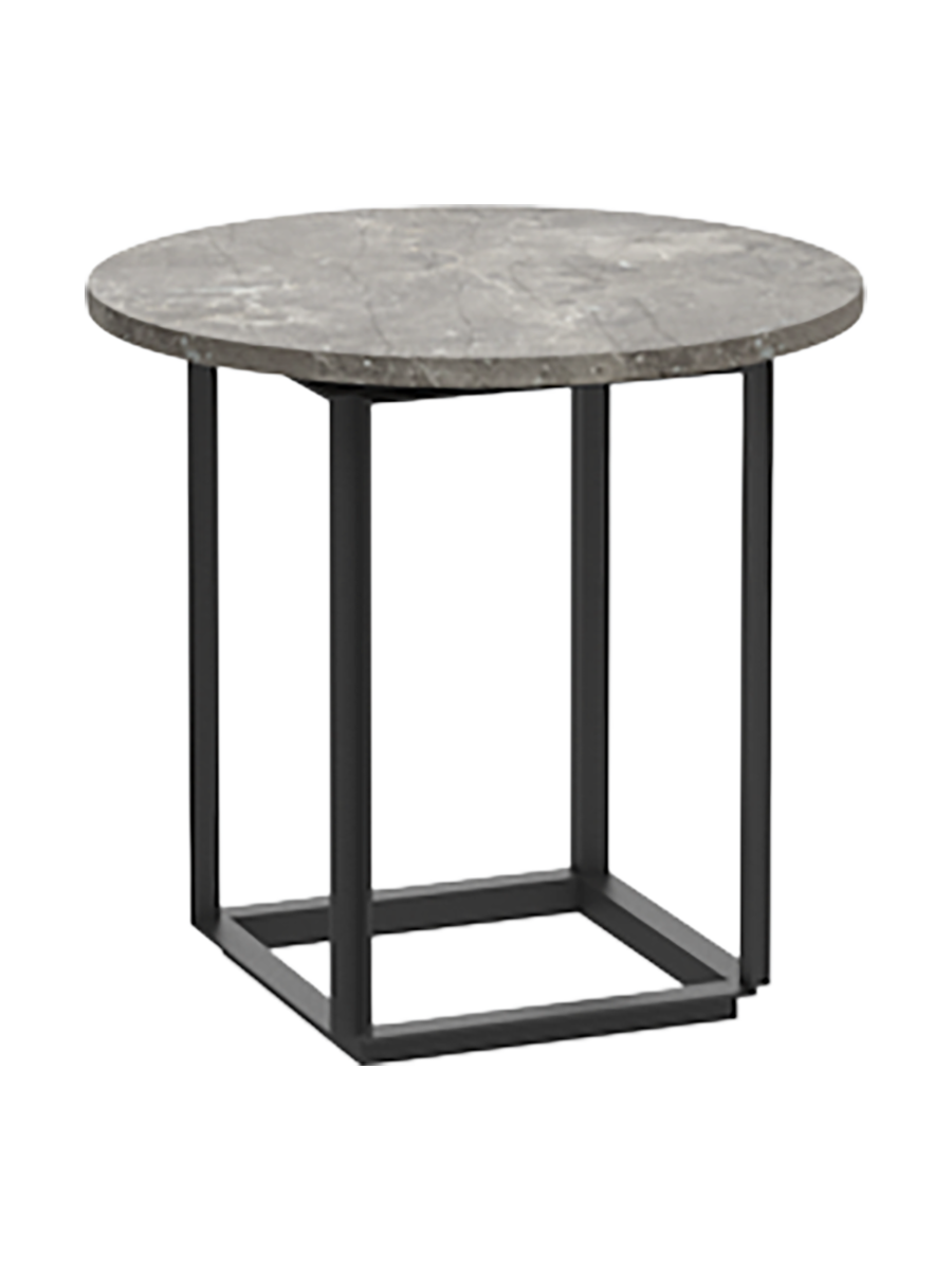 
Designer Marble Side Table "Florence" - Gris du Marais Marble