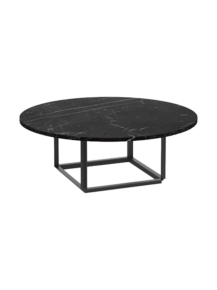 
Tavolino da caffè di design in marmo “Florence” - Ø 90 cm - Marmo Black Marquina
