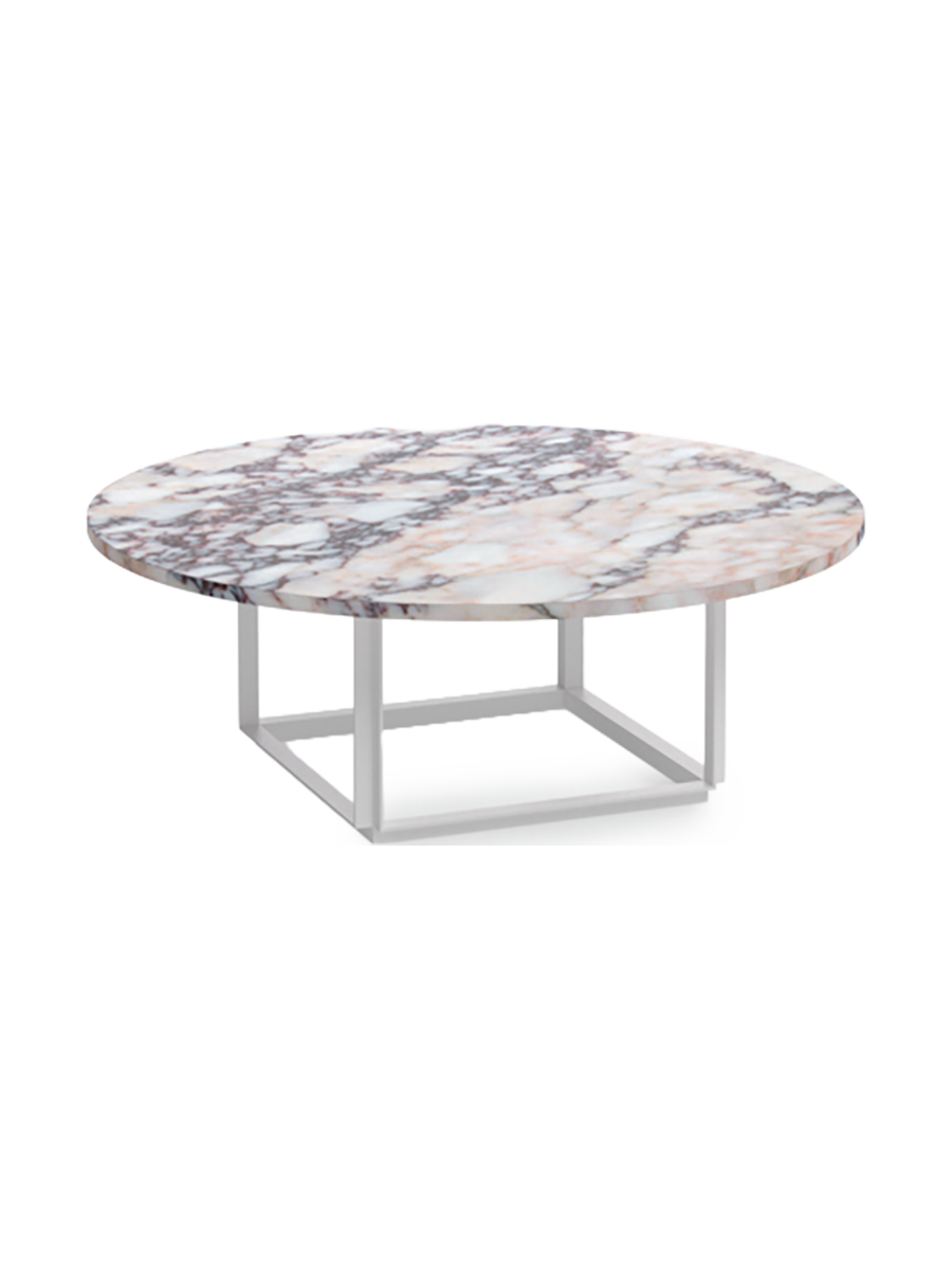 
Tavolino da caffè di design in marmo “Florence” - Ø 90 cm - Marmo Viola bianco