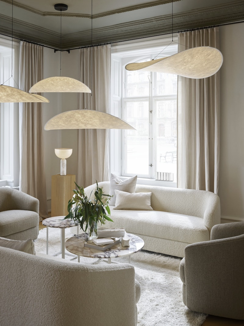 
Tavolino da caffè di design in marmo “Florence” - Ø 90 cm - Marmo Viola bianco