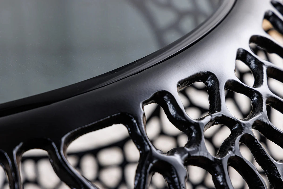 
Tavolino da salotto di design „Spin“ Ø 75 cm - Nero