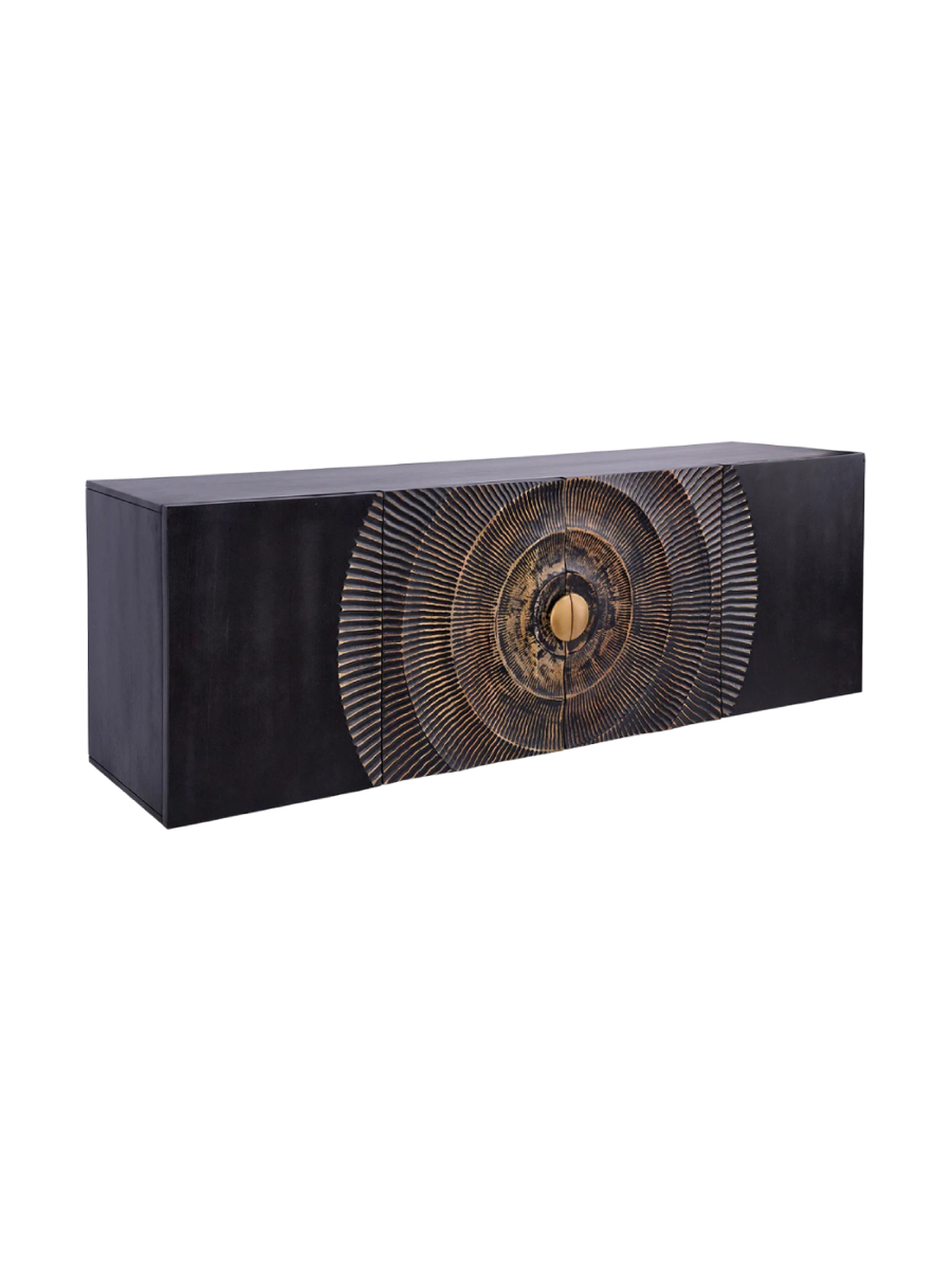 
Massivholz Design Sideboard „Brilliant Sunset“ - wandhängend