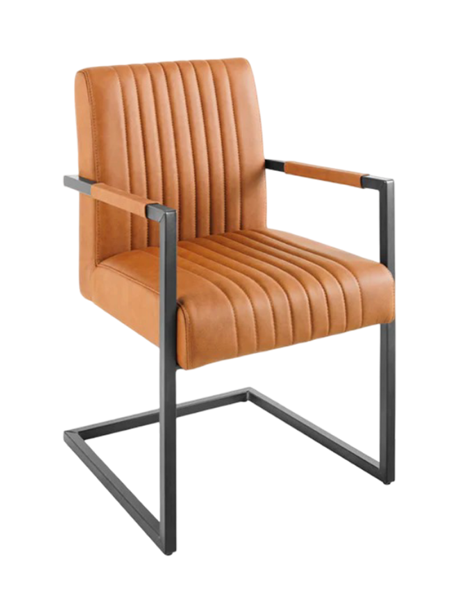 
Fauteuil cantilever « Astone » - Cognac