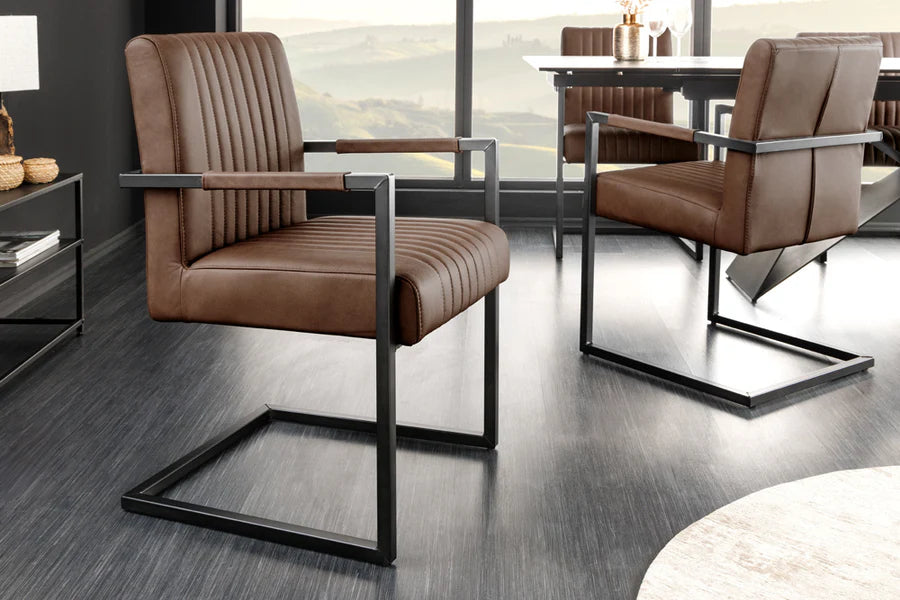 
Fauteuil cantilever « Astone » - Marron