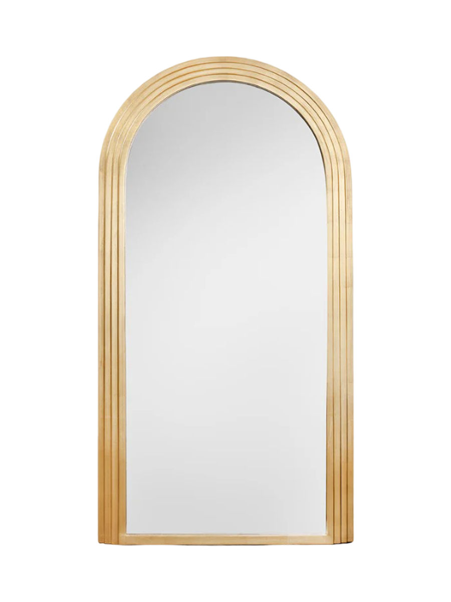 
Large "Art Deco" Design Wall Mirror - Gold
