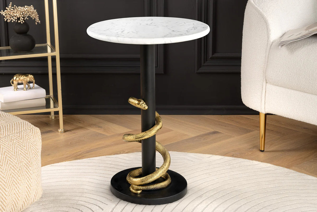 
Marble Design Side Table "Wildlife Snake"