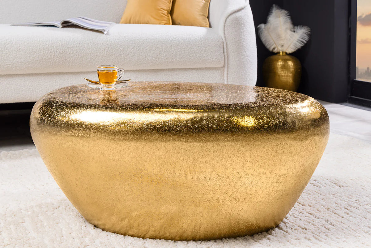
Tavolino da salotto di design „Stone“ - Oro