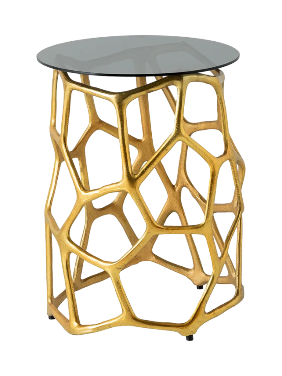 
Designer Side Table "Liquid Geometry"
