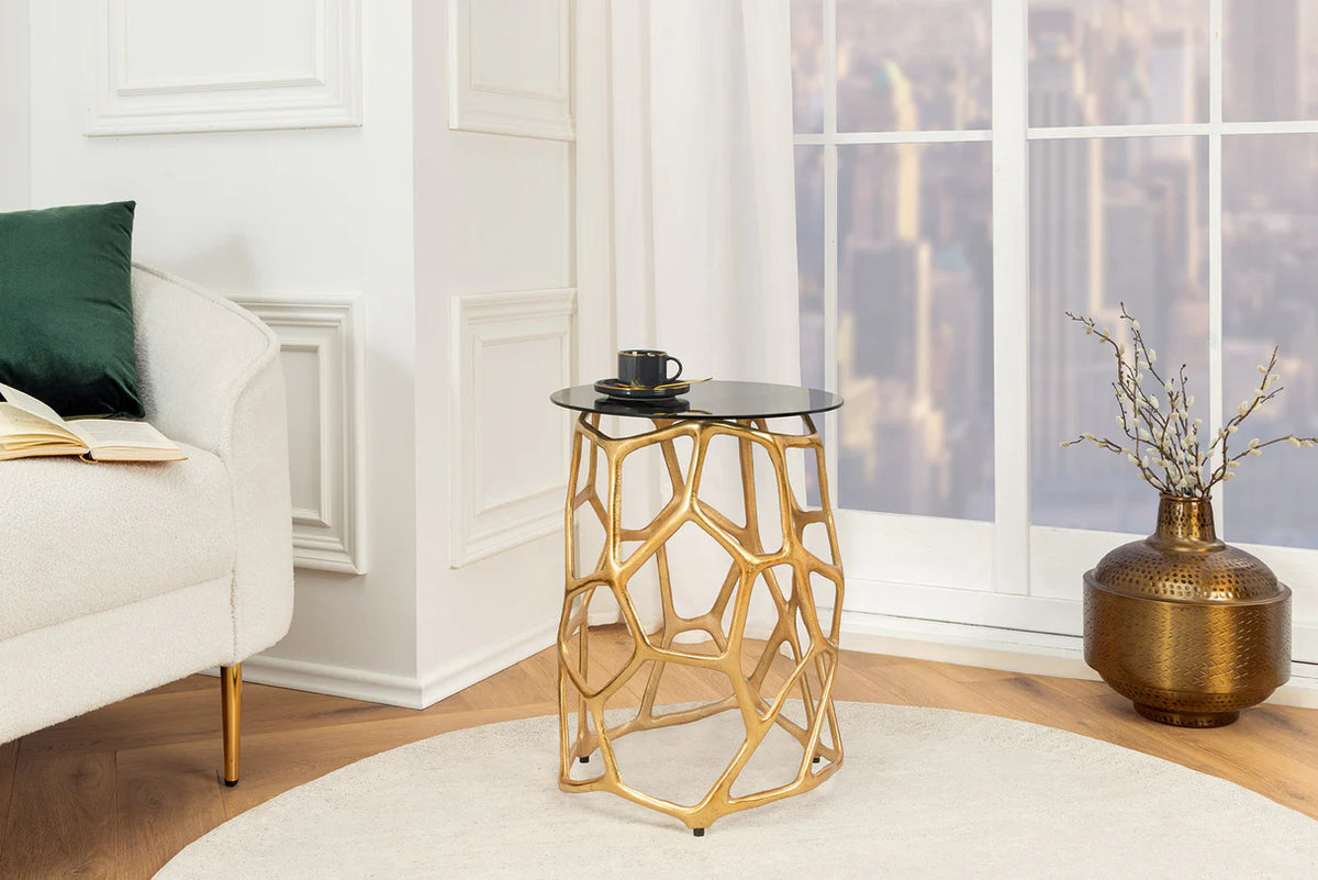 
Designer Side Table "Liquid Geometry"