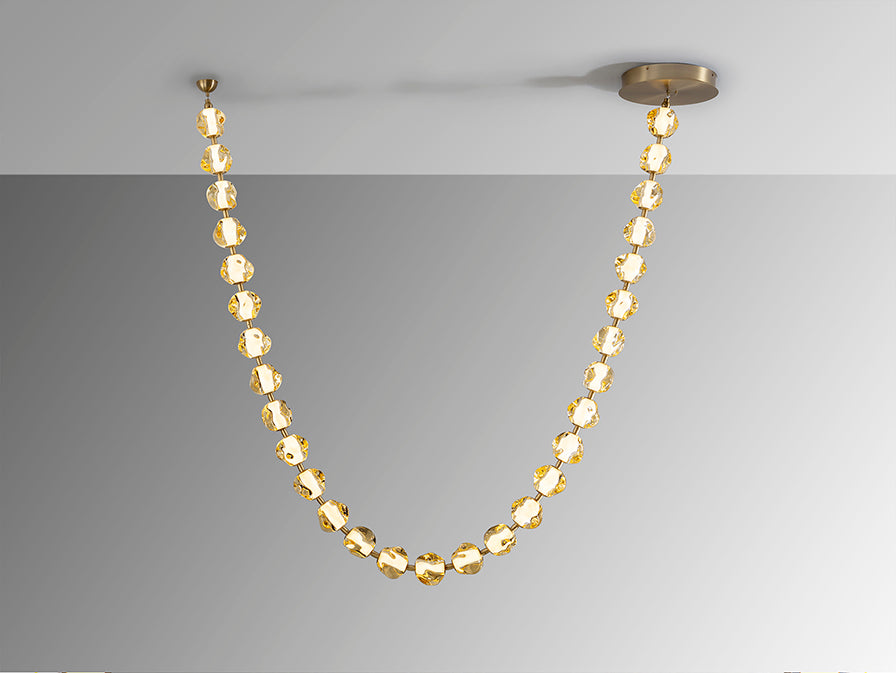 
Suspension design LED « Zaria » - Bronze/Ambre / 29 points lumineux