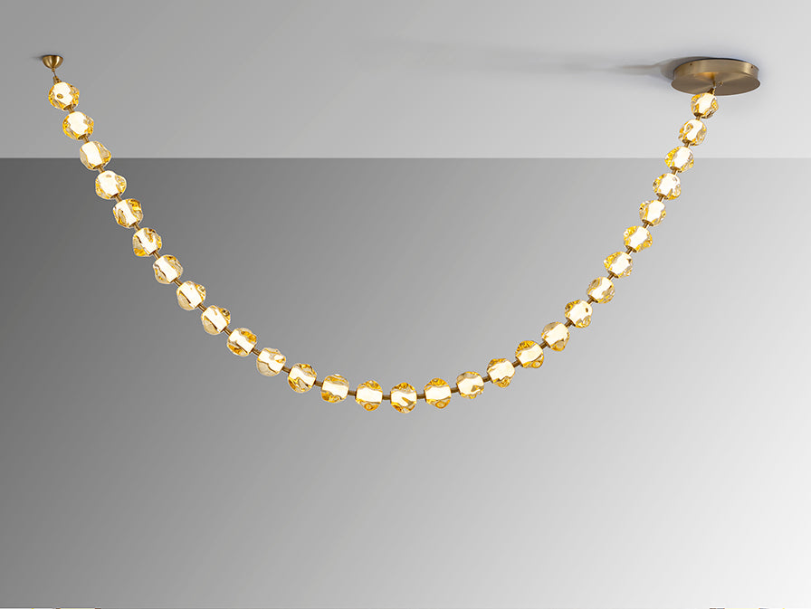 
Suspension design LED « Zaria » - Bronze/Ambre / 29 points lumineux