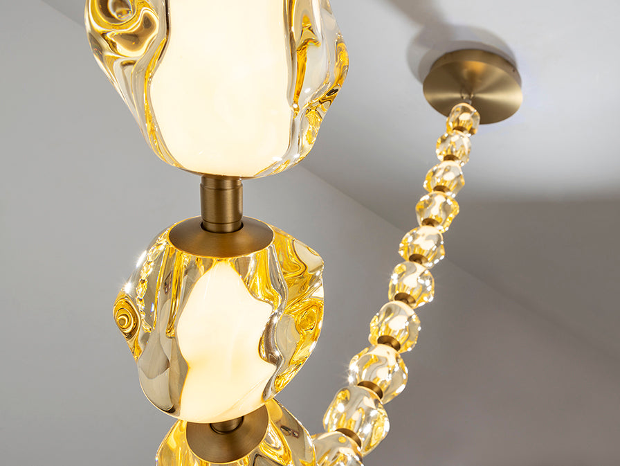 
Suspension design LED « Zaria » - Bronze/Ambre / 29 points lumineux
