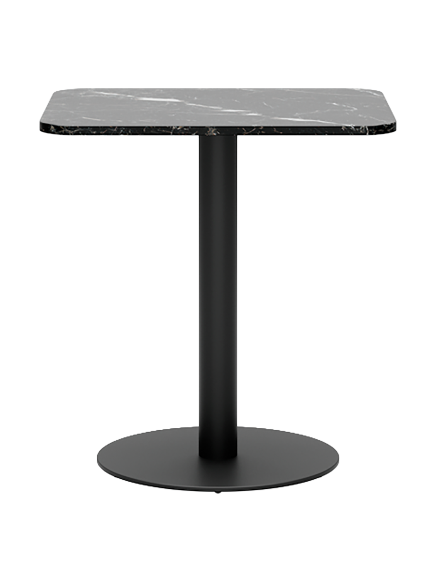 
Table de bistrot en marbre design « Florence », différentes tailles - Marbre noir Marquina / 70 x 60 x hauteur 74 cm