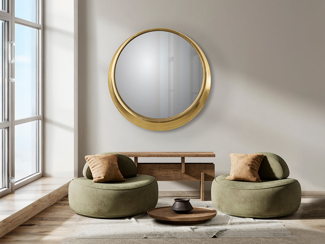 
Runder Design Wandspiegel „Alan“