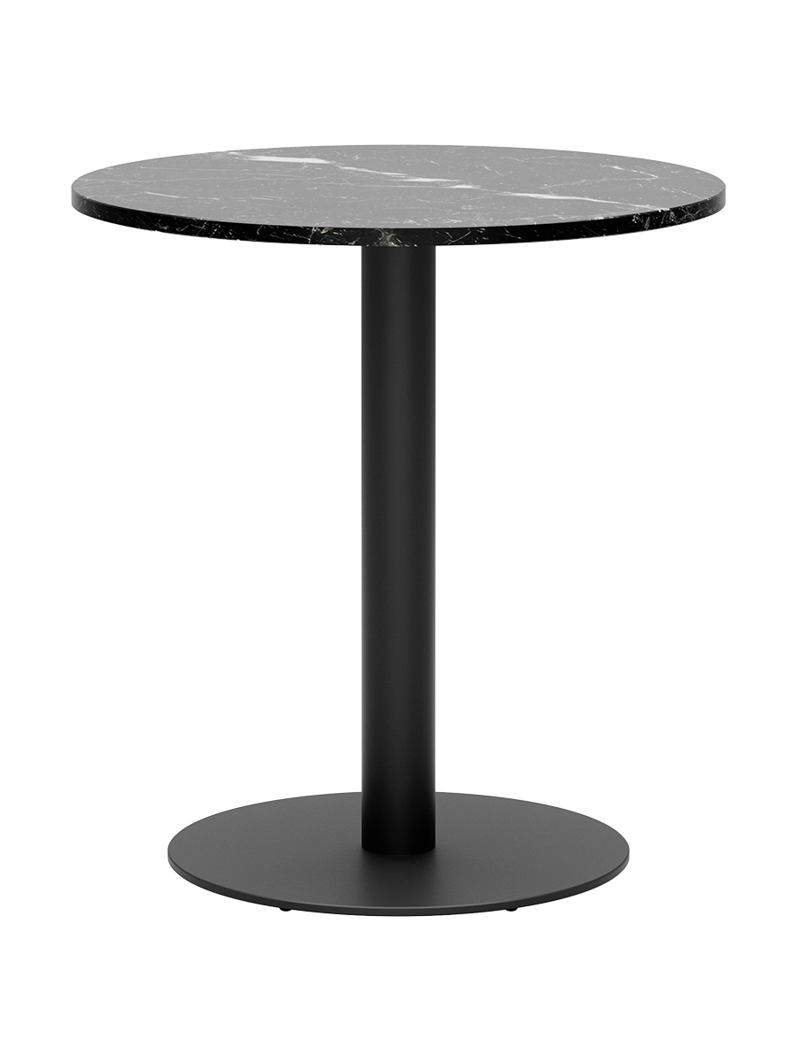 
Table de bistrot en marbre design « Florence », différentes tailles - Marbre noir Marquina / Ø 70 x hauteur 74 cm