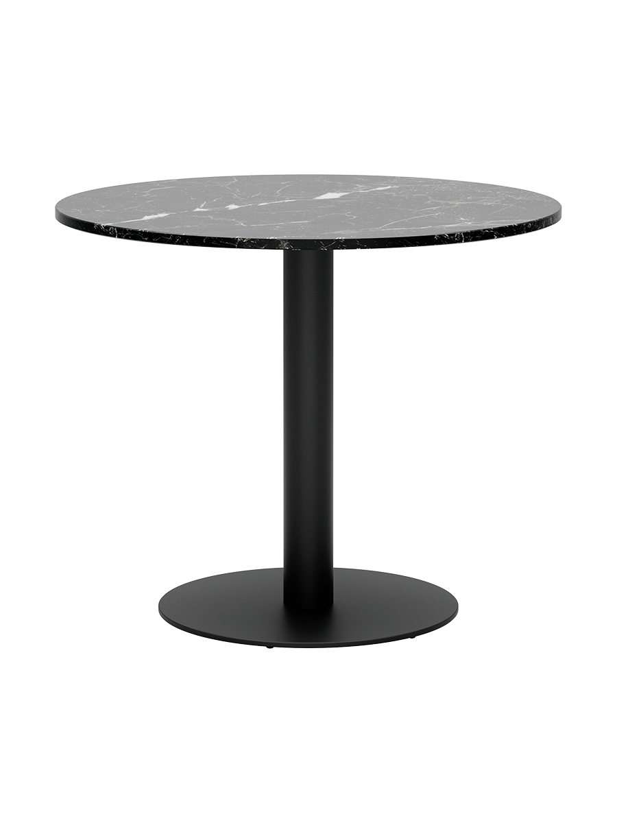 
Table de bistrot en marbre design « Florence », différentes tailles - Marbre noir Marquina / Ø 90 x hauteur 74 cm