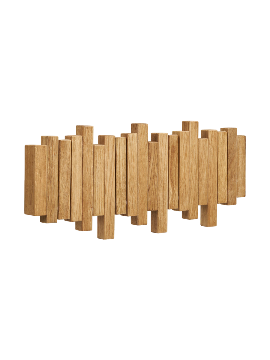 
Patère murale en chêne « Caltra » - Chêne naturel