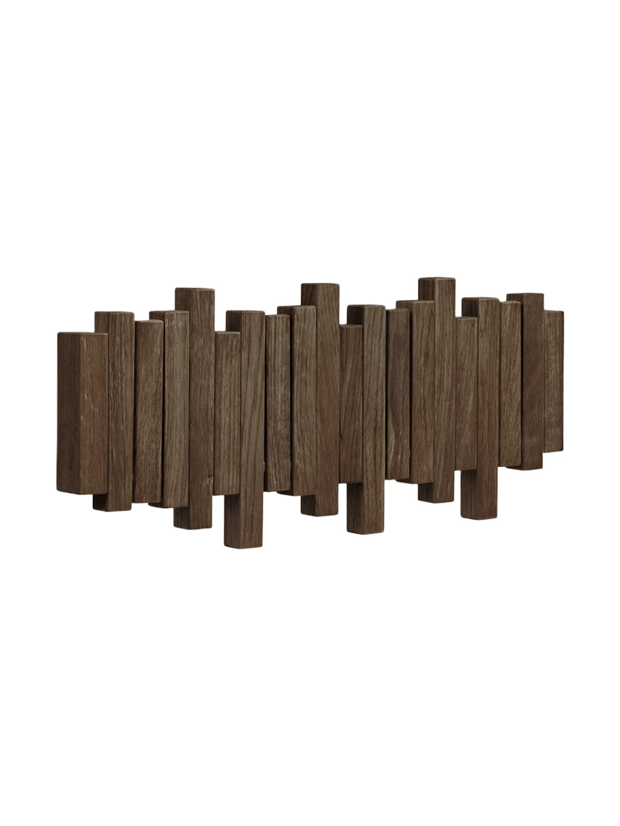 
Pannello appendiabiti in legno di quercia «Caltra» - Rovere Marrone scuro