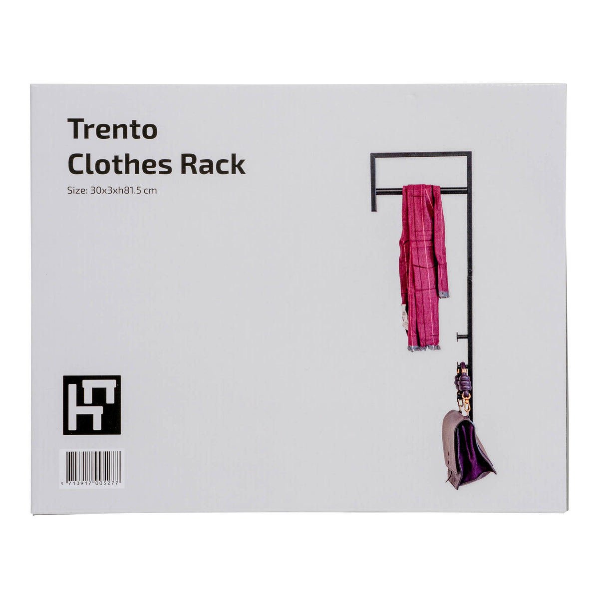 
Appendiabiti di design «Trento» - Nero