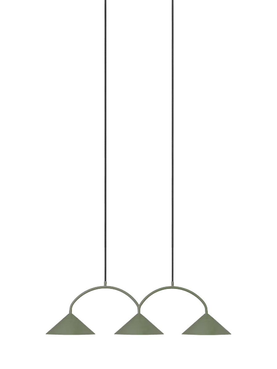 
Design Pendellampe „Curve 3“ - Moosgrün