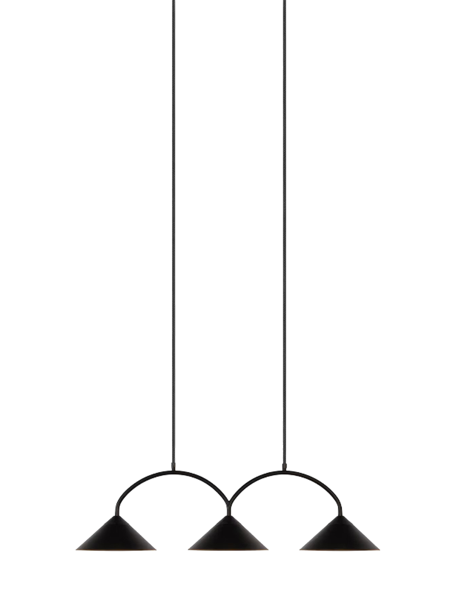 
Design Pendellampe „Curve 3“ - Schwarz