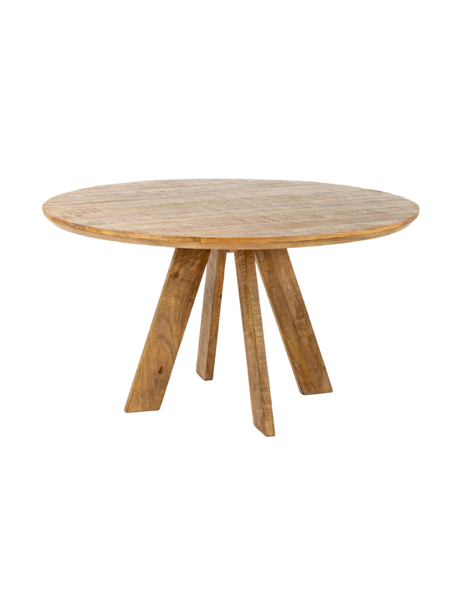 
Solid Wood Round Dining Table "Artwood" - Ø 140 cm