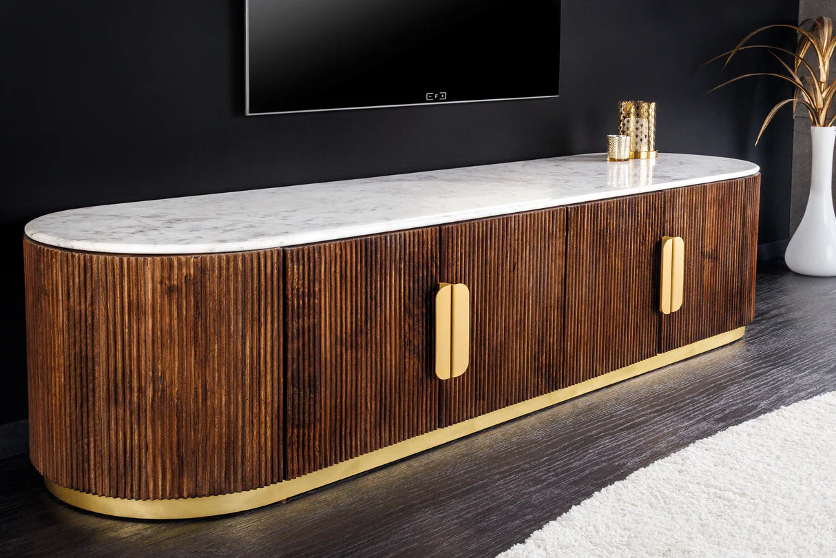
Meuble TV design en marbre « Nillos »