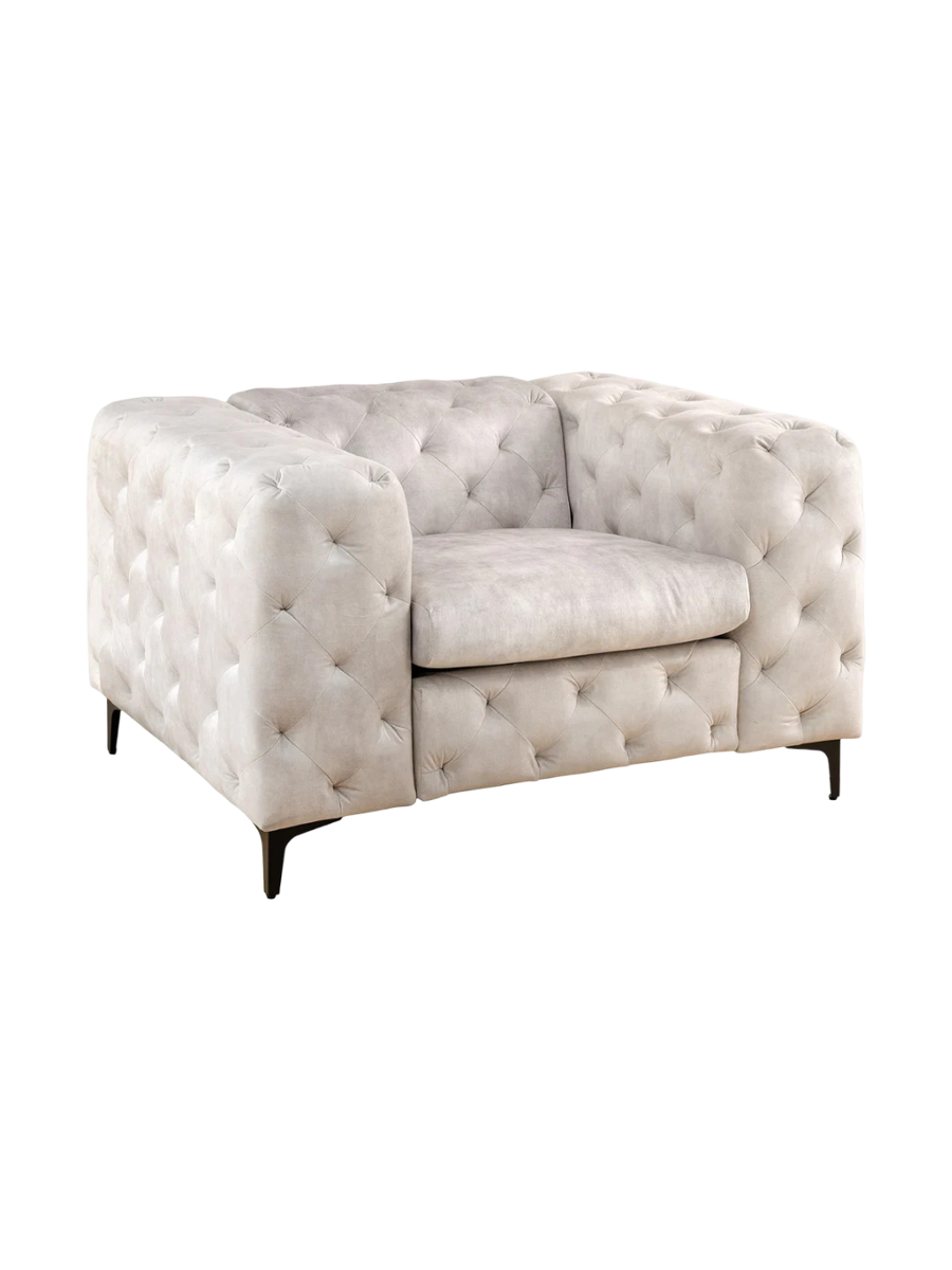 
Fauteuil design « Baroque moderne » - Champagne