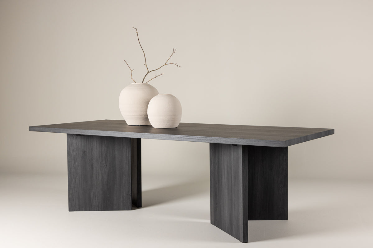 
Grande tavolo da pranzo di design «Bassholmen» 240 x 100 cm, Nero