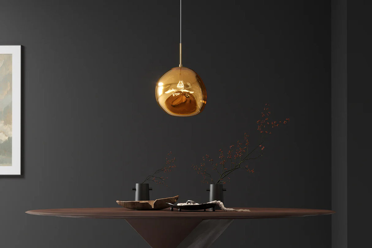 
Suspension design « Liquid Diamond » - Ø 35 cm - Or
