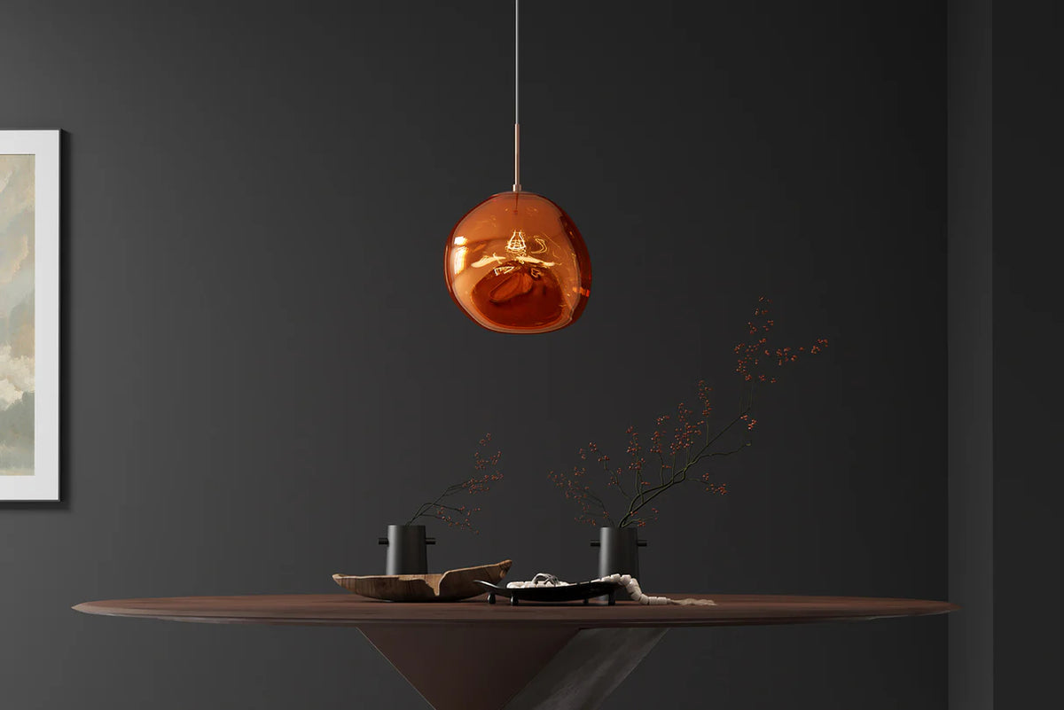 
Suspension design « Liquid Diamond » - Ø 35 cm - Verre fumé