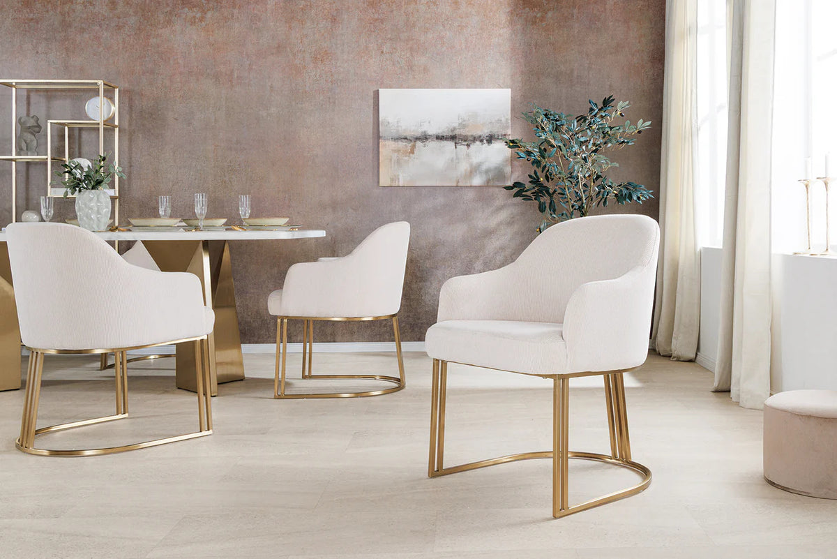 
Sedia di design “Extravaganca” con braccioli - Beige corda