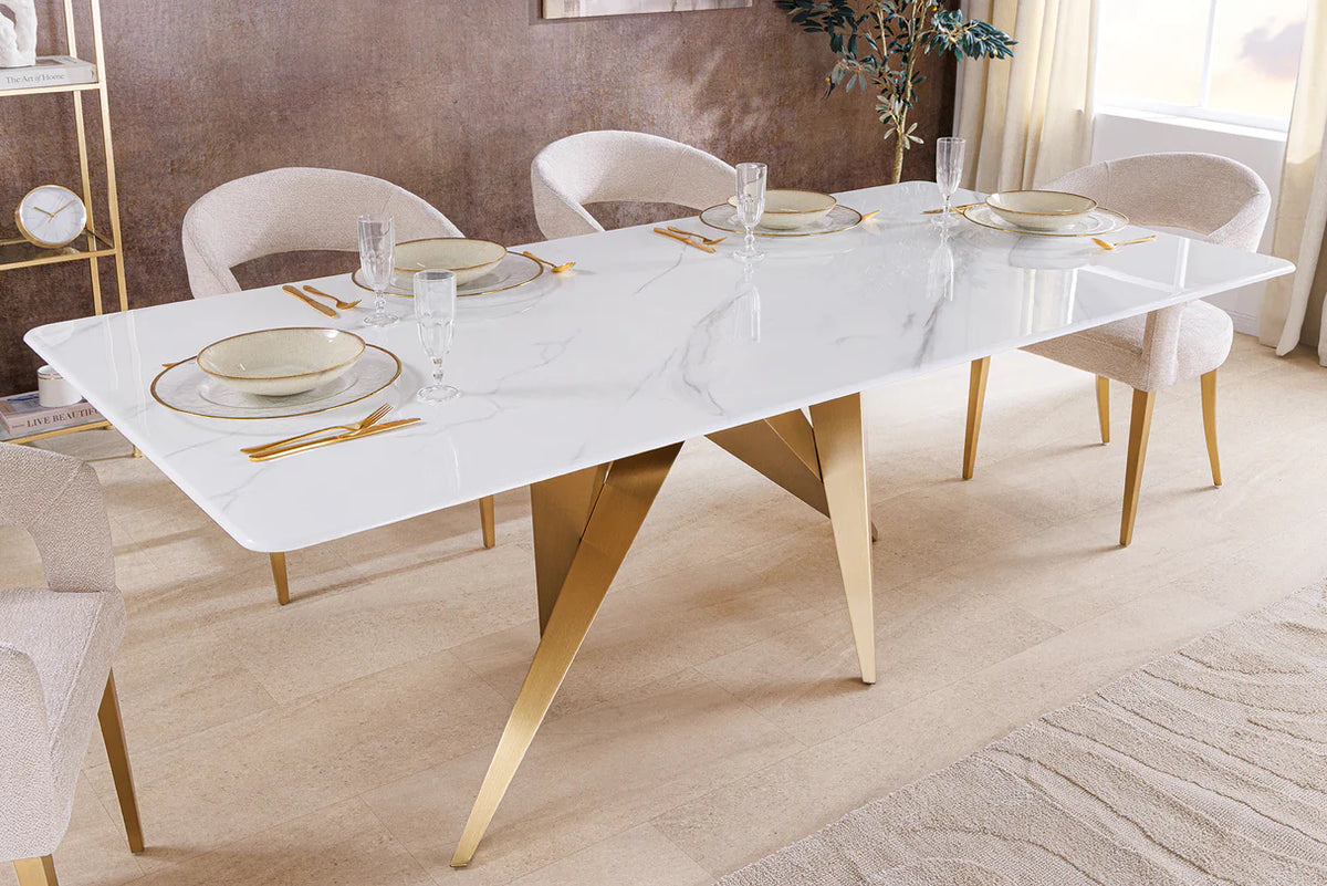 
Tavolo da pranzo di design in ceramica «Art Living», 200 x 100 cm