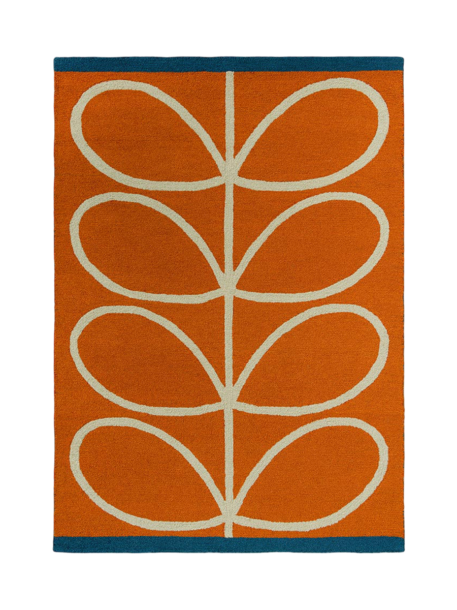 
Hochwertiger In-/Outdoor Designer Teppich „Linear Stem“, verschiedene Grössen - 140 x 200 cm / Orange