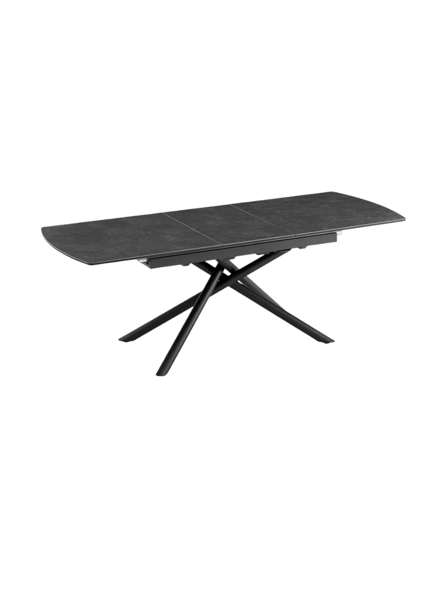 
Tavolo da pranzo di design allungabile «Mikado», 180-230 x 90 cm - effetto marmo scuro