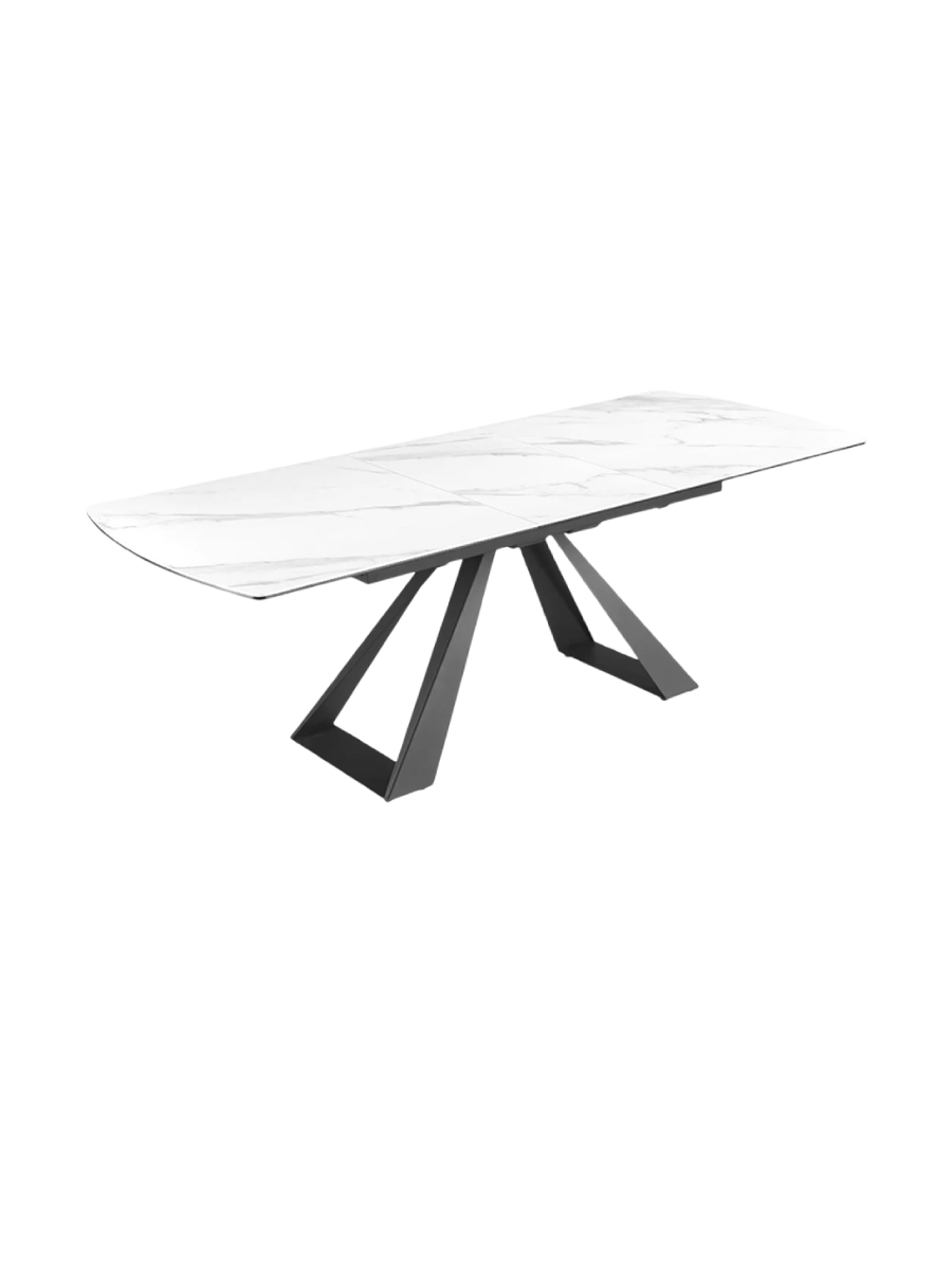
Tavolo da pranzo allungabile di design “Concordo”, 180-230 x 90 cm - Effetto marmo Bianco