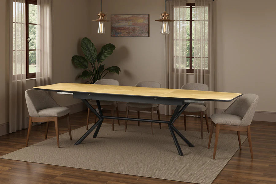 
Grande tavolo da pranzo allungabile di design «Grandisi» 180-270 x 100 cm - Rovere Naturale