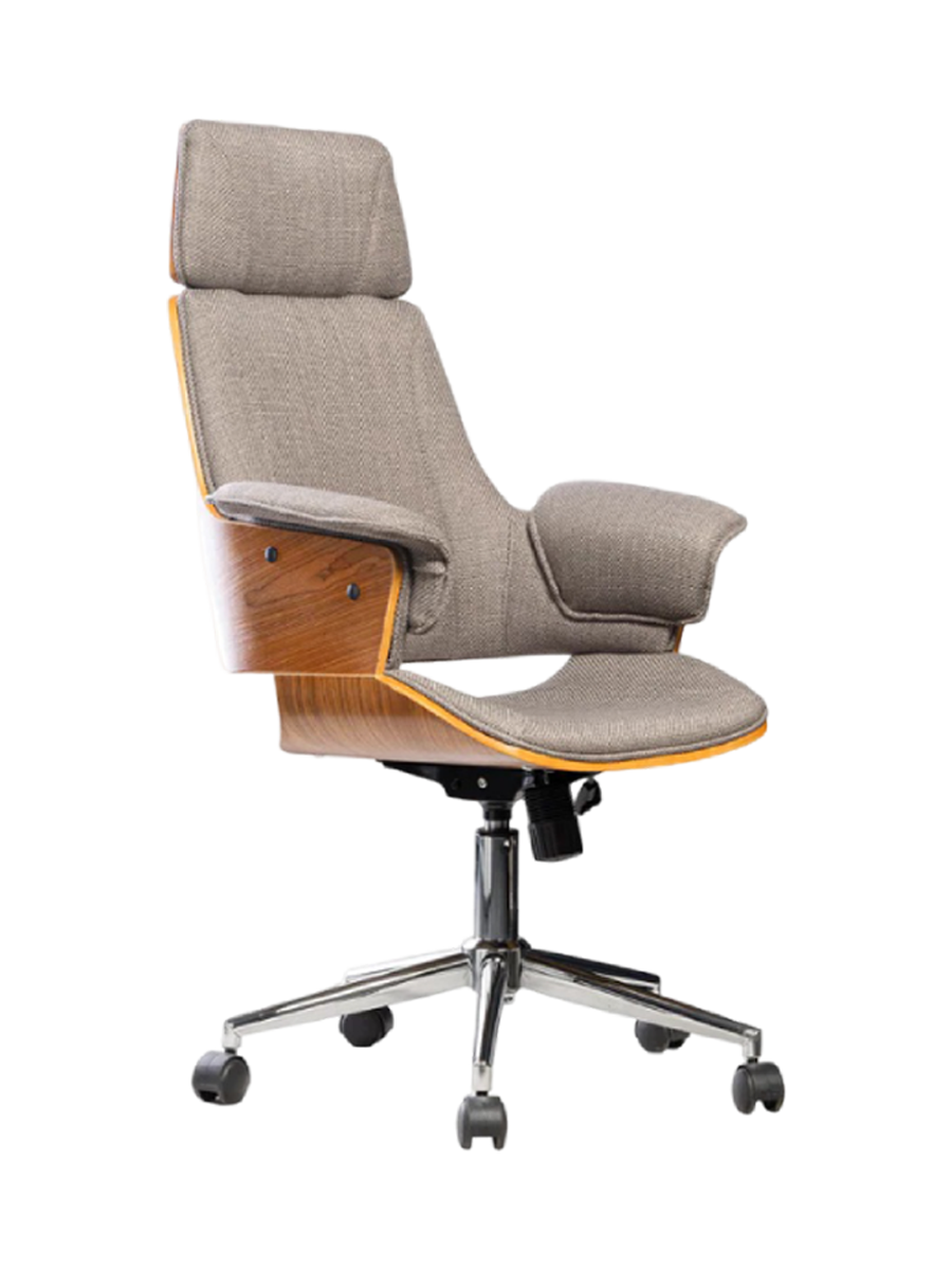 
Chaise de bureau design « Goals » - Tissu structuré gris
