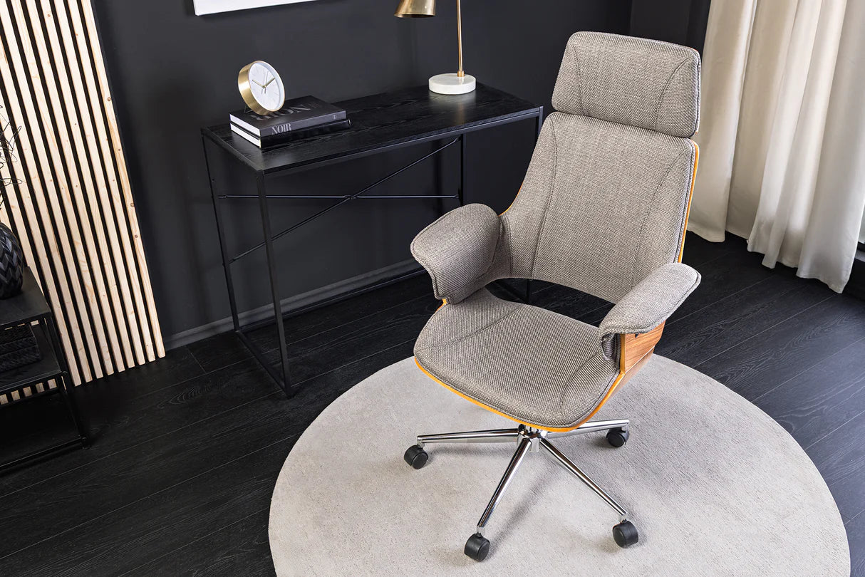 
Chaise de bureau design « Goals » - Tissu structuré gris