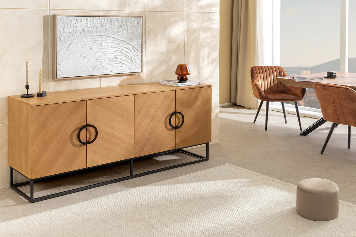 
Design Sideboard „Grandezzo“ - Eiche Natural