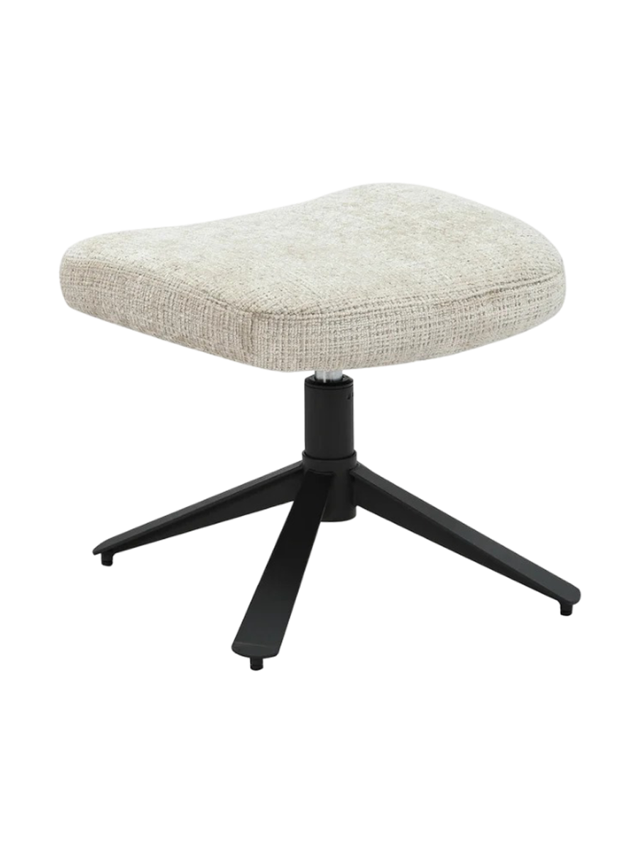 
360° Swivel Design Armchair "Cloudly" - With footrest