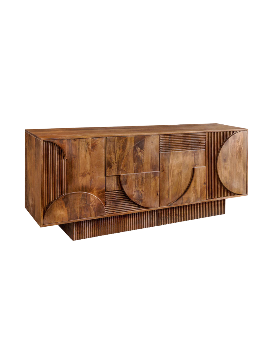 
Massives Design Sideboard „Art Deco“ - Brown Natural