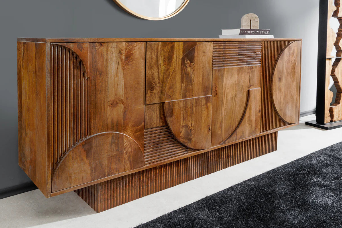 
Massives Design Sideboard „Art Deco“ - Brown Natural
