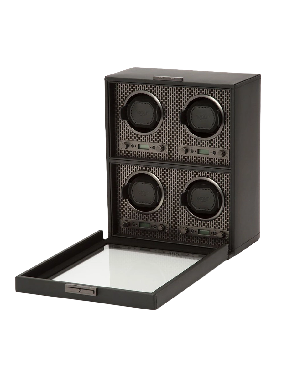 
Watch Winder "Axis" for four wristwatches - Black