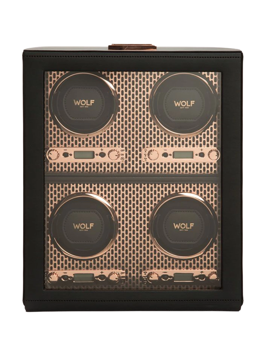 
Watch Winder "Axis" for four wristwatches - Copper