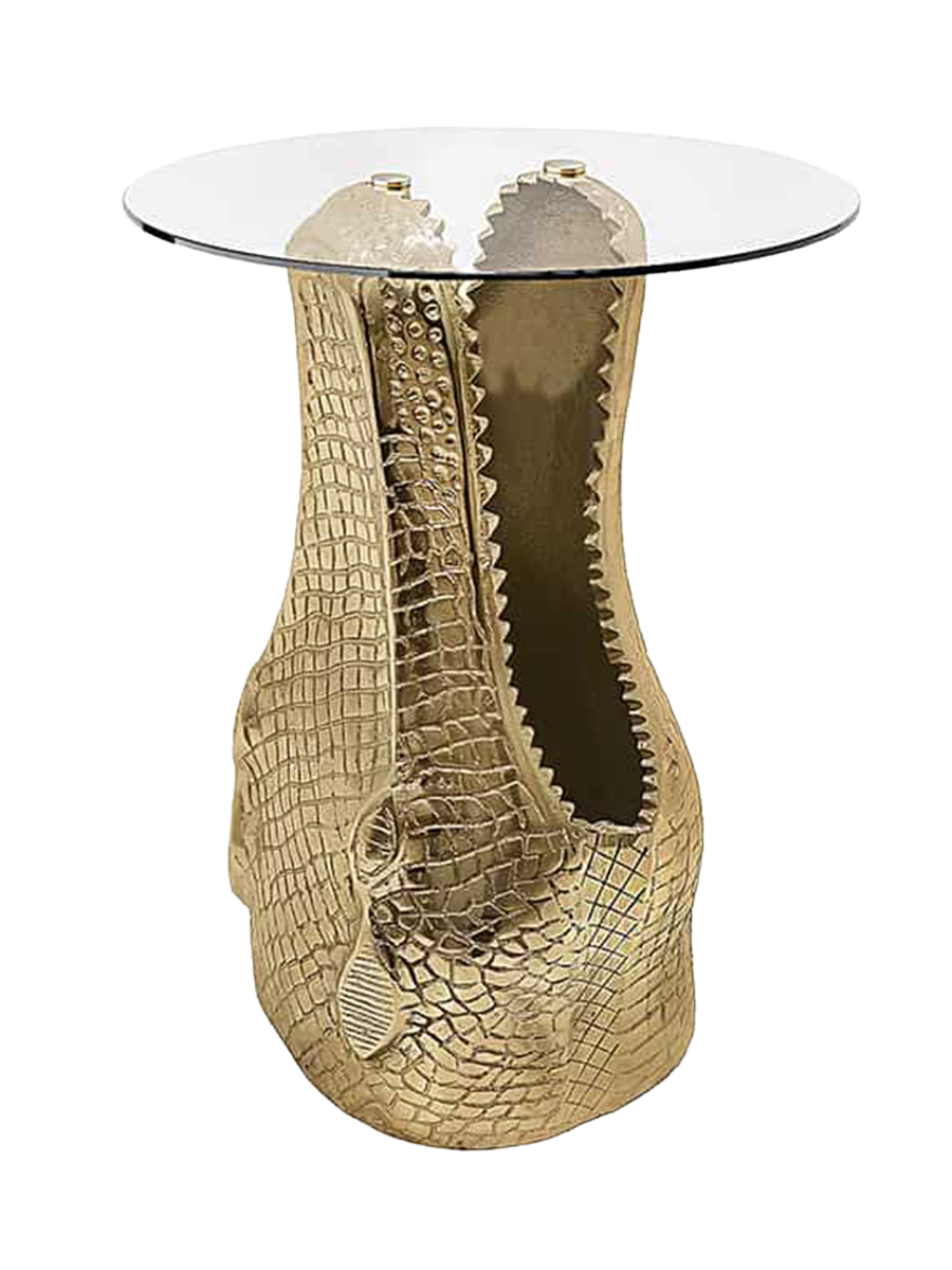 
"Wildlife Crocodile" Designer Side Table