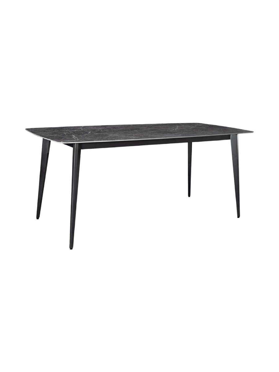 
Tavolo da pranzo di design in ceramica „Milano“, diverse dimensioni - effetto marmo scuro / 160 x 85 cm