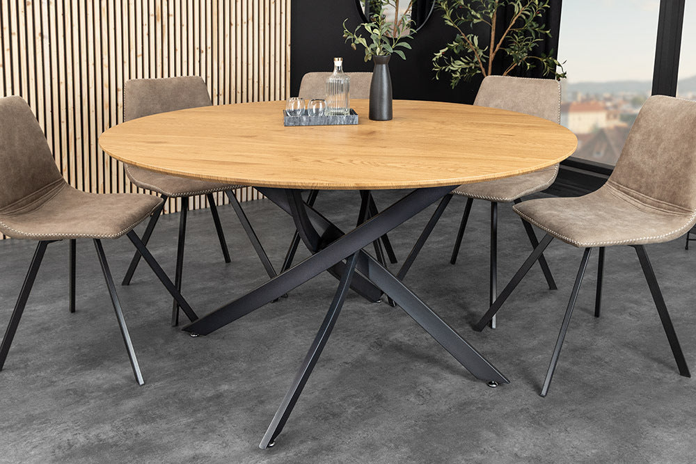 
Round Dining Table "Helix" Ø 120 cm - Natural