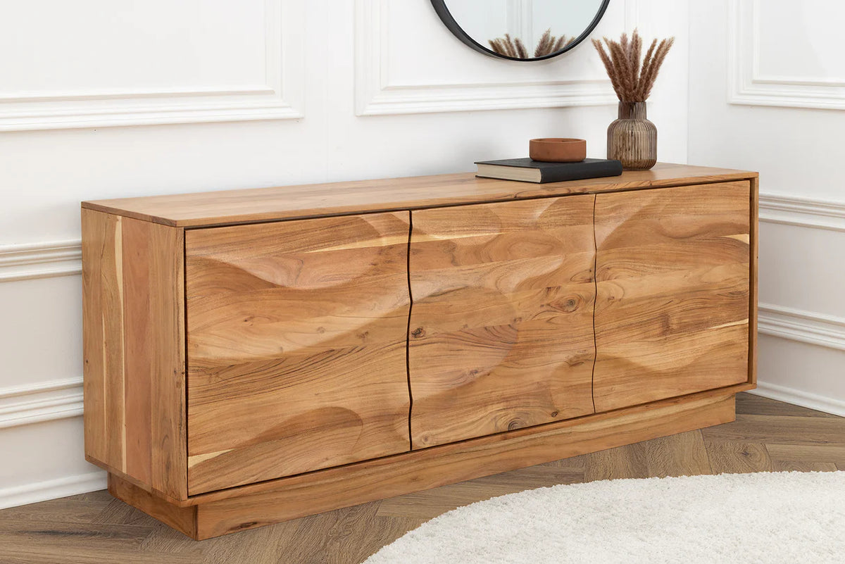 
Massivholz Sideboard „Deserto“ mit 3D-Effekt